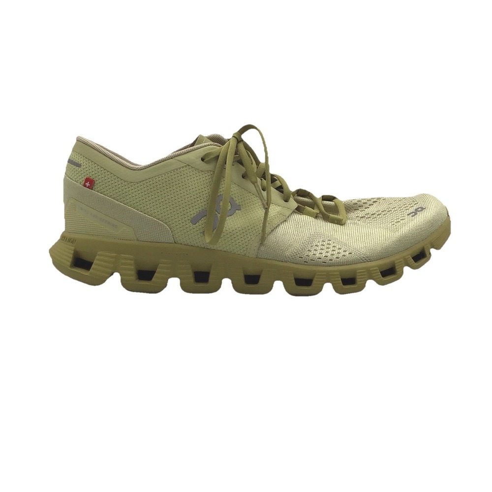 On Running Cloud 5 Neon Green Yellow Mesh Running Shoes Women's Size 8.5 Swiss